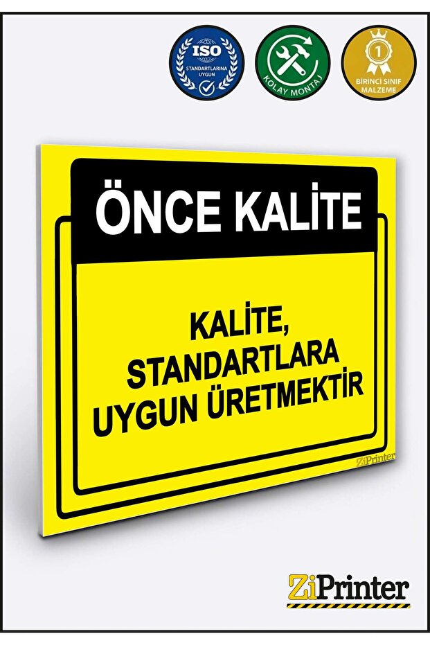 Quality First. Quality Is about Producing Products That Comply with Standards. Isg Warning Sign Dekota 70X100 cm