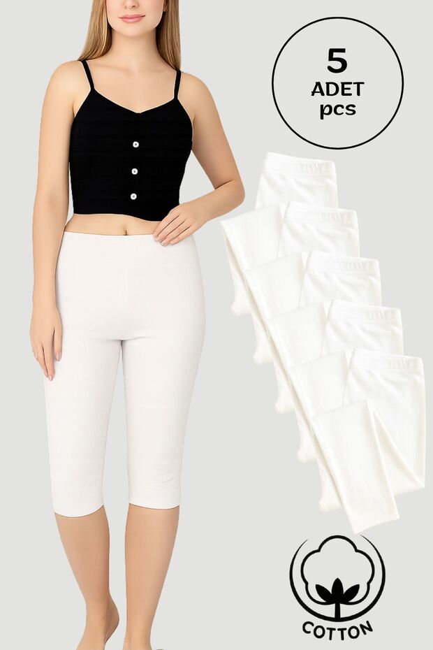 Women's 5-Pack Underwear Leggings - 90% Cotton