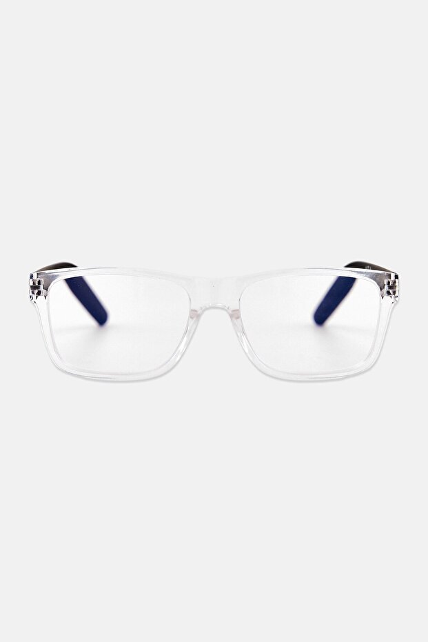 Men WRS6906S Rectangular Reading Glass, Transparent