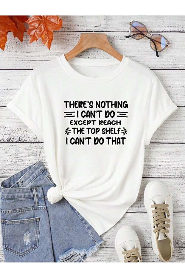 تي شيرت مطبوع كبير الحجم من THERE'S NOTHING I CAN'T DO