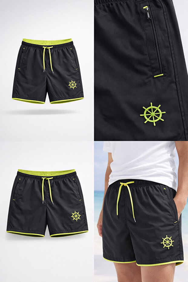 Boys' Swim Shorts 6-16 Years Quick Dry Breathable Lightweight Fabric Beach Shorts
