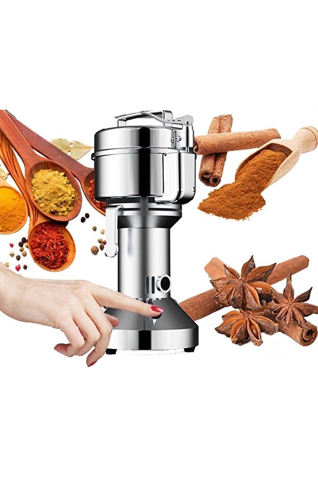 Silver Crest 1500W Electric Grain Grinder – High-Speed Stainless Steel Pulverizer for Spices, Herb