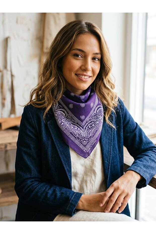 Ethnic Pattern Bandana Scarf