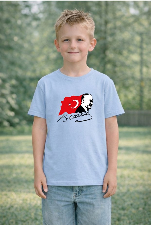 23 April Children's T-Shirt Unisex (Girls - Boys) 100% Cotton Printed Comfortable Fit Daily Eid T-Shirt