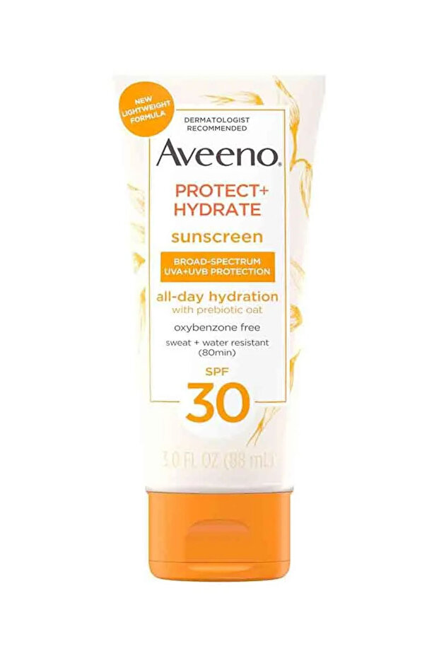 واقي شمسي من ماركة أفينو (Aveeno) ضمن مجموعة الحماية والترطيب، بحجم 88 مل