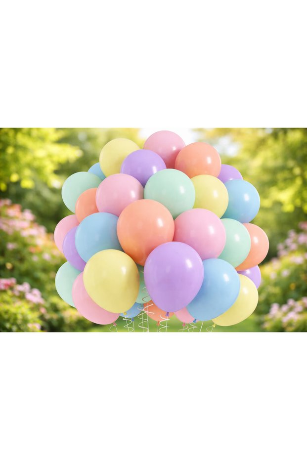 Pastel Macaron Color 30-Piece Balloon Chain Set – 11 Inch Soft Party Decor