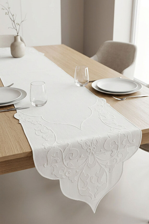 Arya Patterned Stain-Resistant Dertsiz Runner (40 X 140)