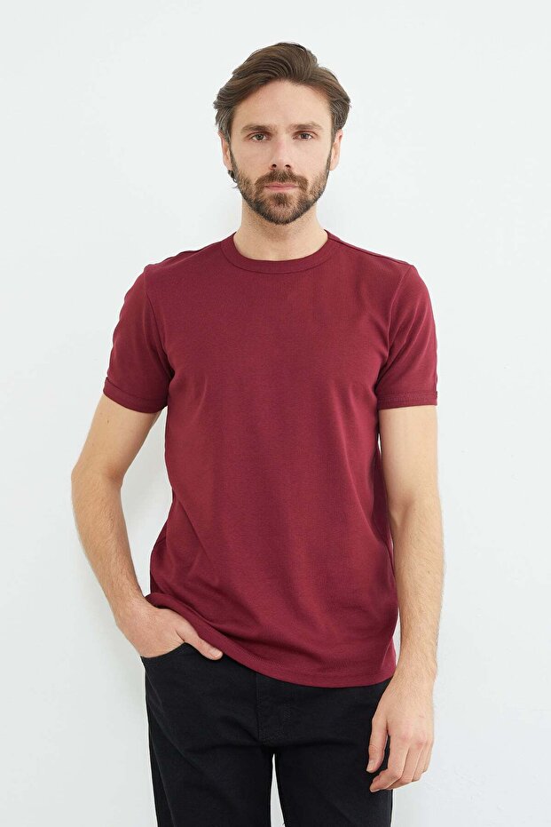 Μπλουζάκι Basic Crew Neck Ribbed - 2