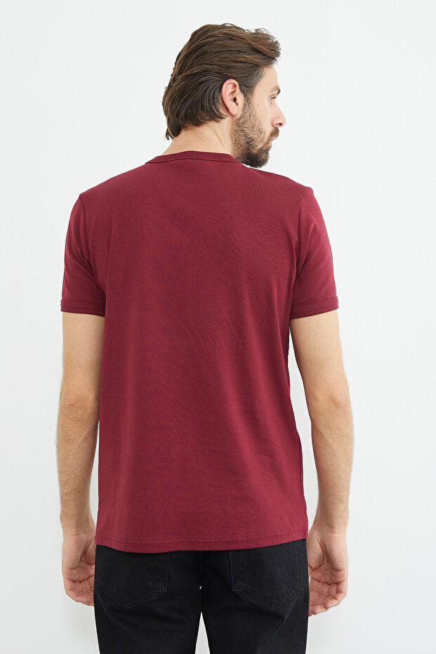 Μπλουζάκι Basic Crew Neck Ribbed - 6