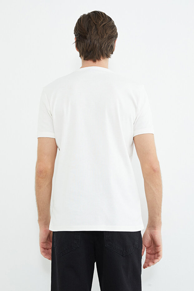 Μπλουζάκι Basic Crew Neck Ribbed - 6