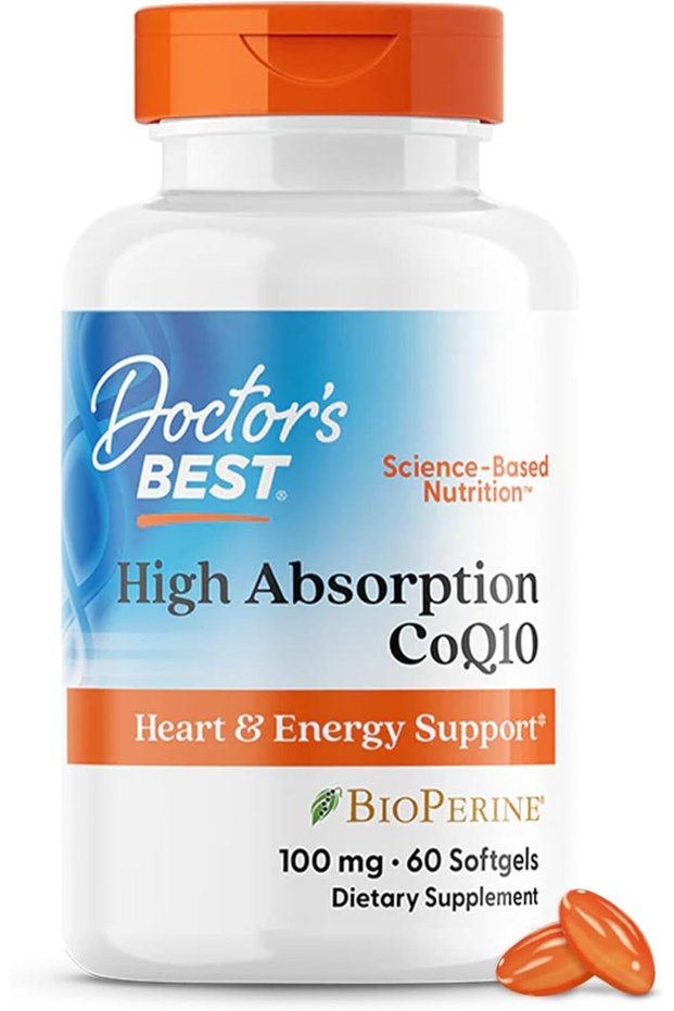 High Absorption CoQ10 with BioPerine, Gluten Free Naturally Fermented, Heart Health &