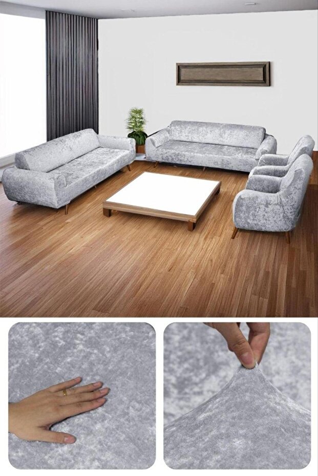 Velvet Fabric Elastic Flexible Very High Quality Sofa Bed Cover Set 3+3+1+1