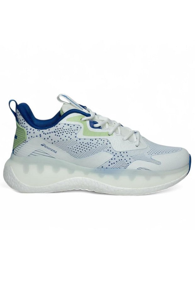 Pnr White Blue Knitwear Men's Sneaker Sports Shoes