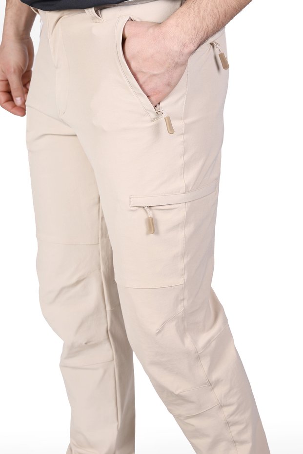Outdoor Trekking Tactical Lycra Seasonal Nature Hiking Beige Color Pants Ervo