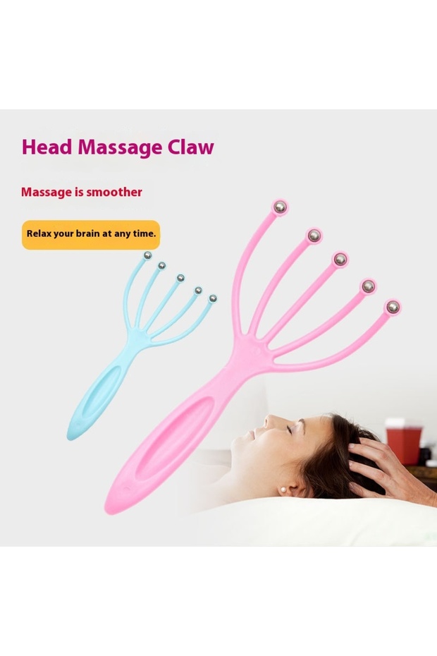 Claw Head Massager (5 Tips) – Scalp Relaxation & Circulation Stimulation