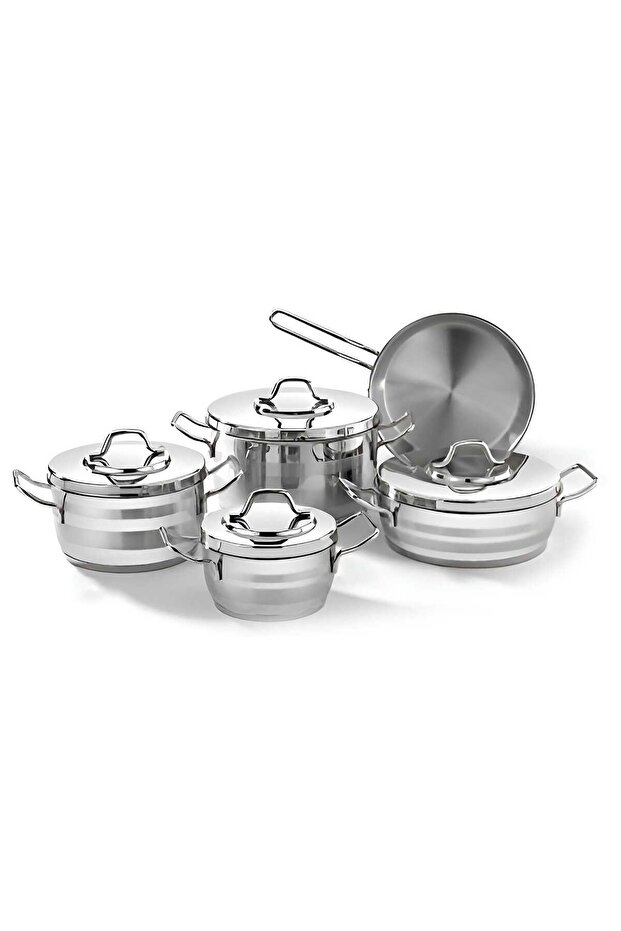 Stainless Steel Cookware Set, 9 pcs