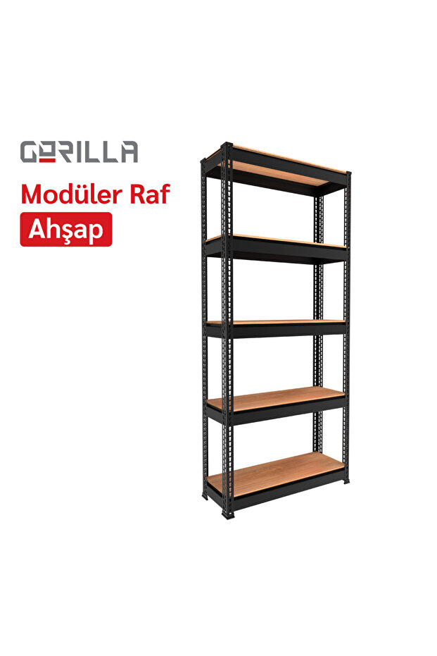 Gorilla Modüler Raf / Ahşap / Antrasit