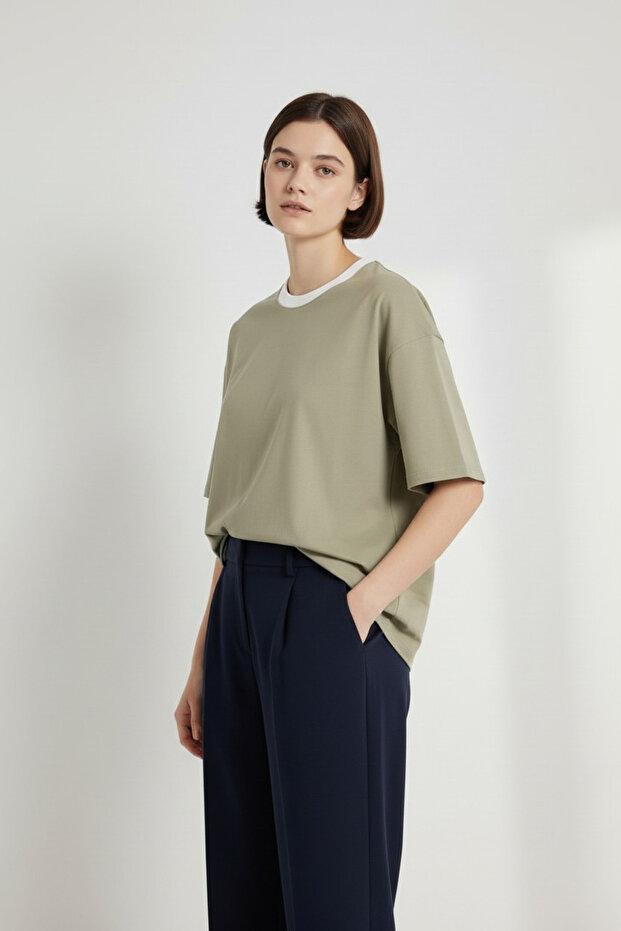 Compact Combed Cotton T-Shirt - 1