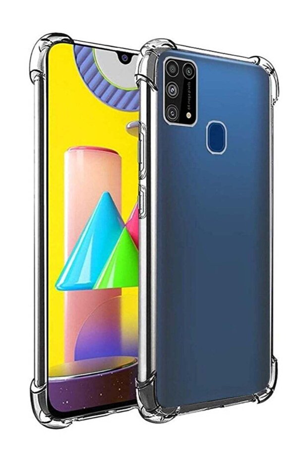 Samsung Galaxy M31 Case Cover Protective Shock Absorption Bumper soft Transparent Case (Clear)