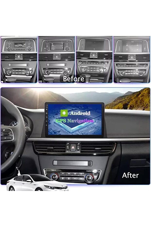 kia optima 2016-2020 android screen with carplay android auto reverse camera - 3