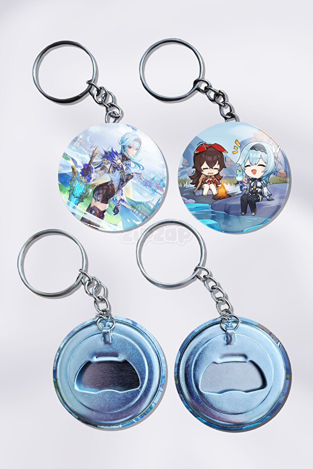 Eula Genshin Impact Bag Ornament Keychain Charm (2 Pcs)
