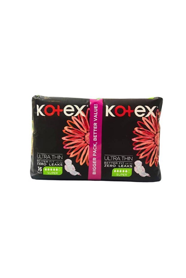 Cotex - Ultra Thin Sanitary Pads Super+Wings - 16X16 Pcs