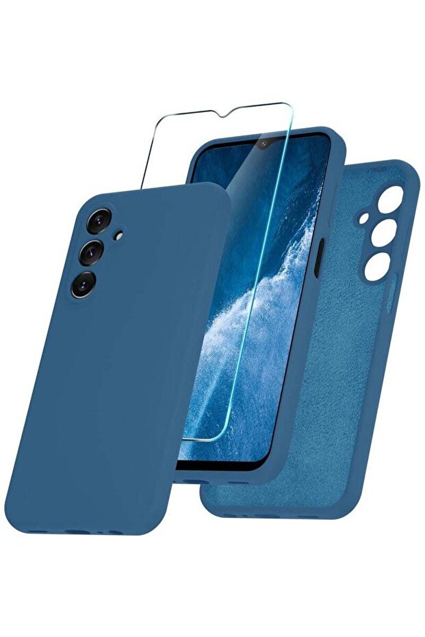 Samsung Galaxy A25 5G Case – Silicone Phone Case with 1 Screen Protector, Soft Anti-Scratch Microfib