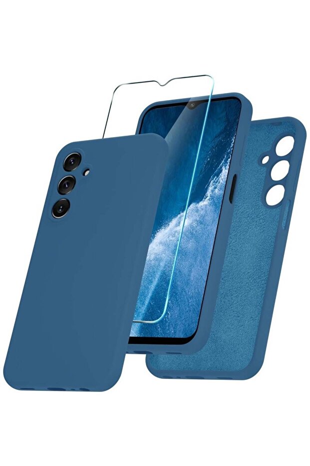 Samsung Galaxy A25 5G Case – Silicone Phone Case with 1 Screen Protector, Soft Anti-Scratch Microfib