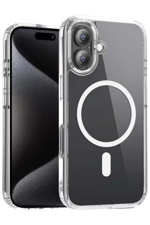 Magnetic Crystal Clear Case for iPhone 16 – Ultra-Slim, Shockproof, and Scratch-Resistant Protective