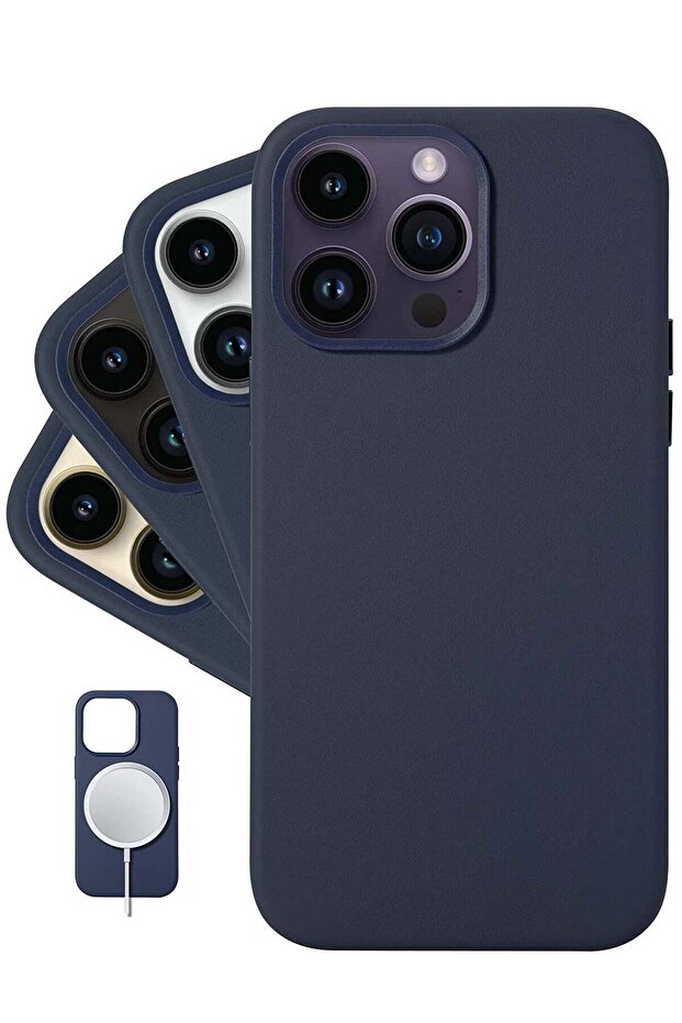 (for iPhone 14 Pro Max) - European Nappa Leather Case - Smoothen and Soften Over Time - Compatible w
