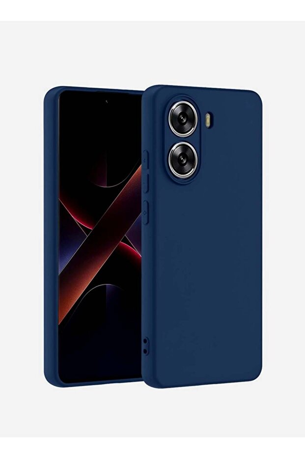 Xiaomi Poco X7 Pro 5G 2025 Premium Soft Liquid Silicone Case Cover – Navy Blue, Shockproof, Anti-Sli
