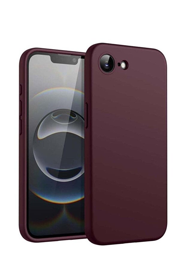 Apple iPhone 16e 5G 2025 Premium Soft Liquid Silicone Case Cover – Maroon, Shockproof, Slim Fit, Ant