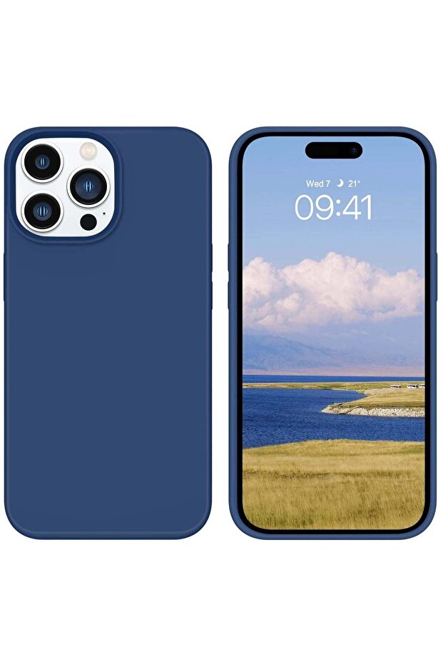 Soft Silicone Rubber Bumper Microfiber Lining Hard Back iPhone 15 Pro Max Back Cover Shockproof Prot