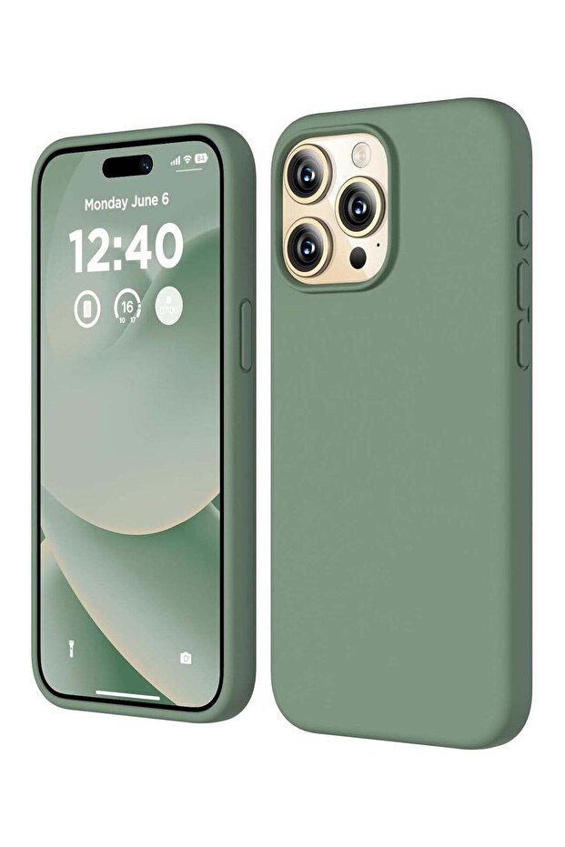 Compatible with iPhone 15 Pro Max Case, Liquid Silicone Case, Full Body Shockproof Protective Cover