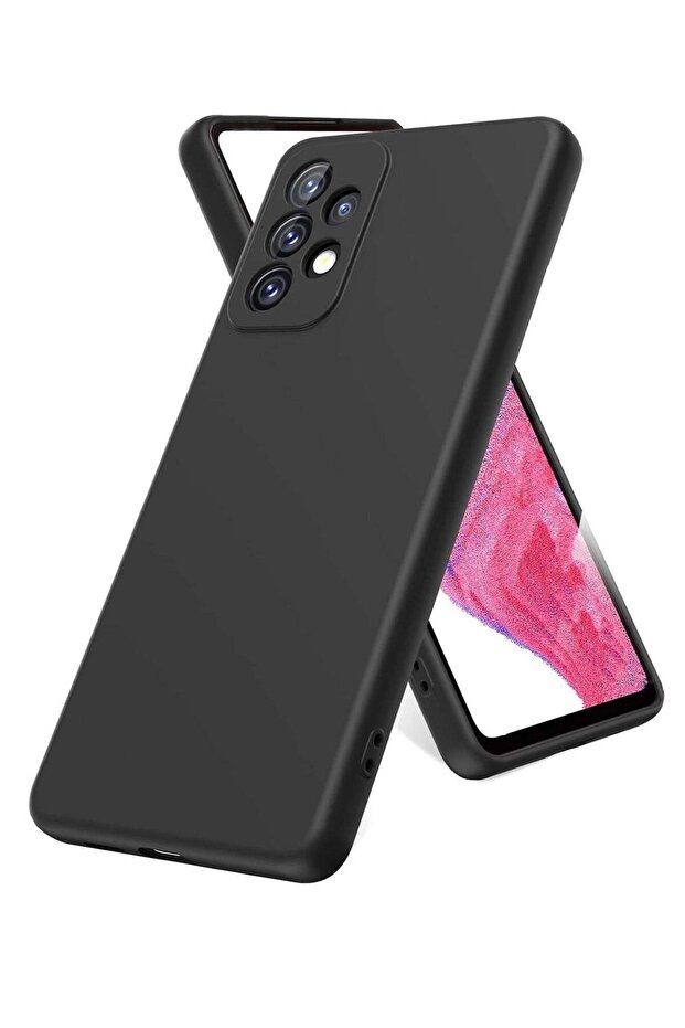 Liquid Silicone Case for Galaxy A13 4G - Black, Soft Microfiber Lining, Thick Shockproof Design, Sof