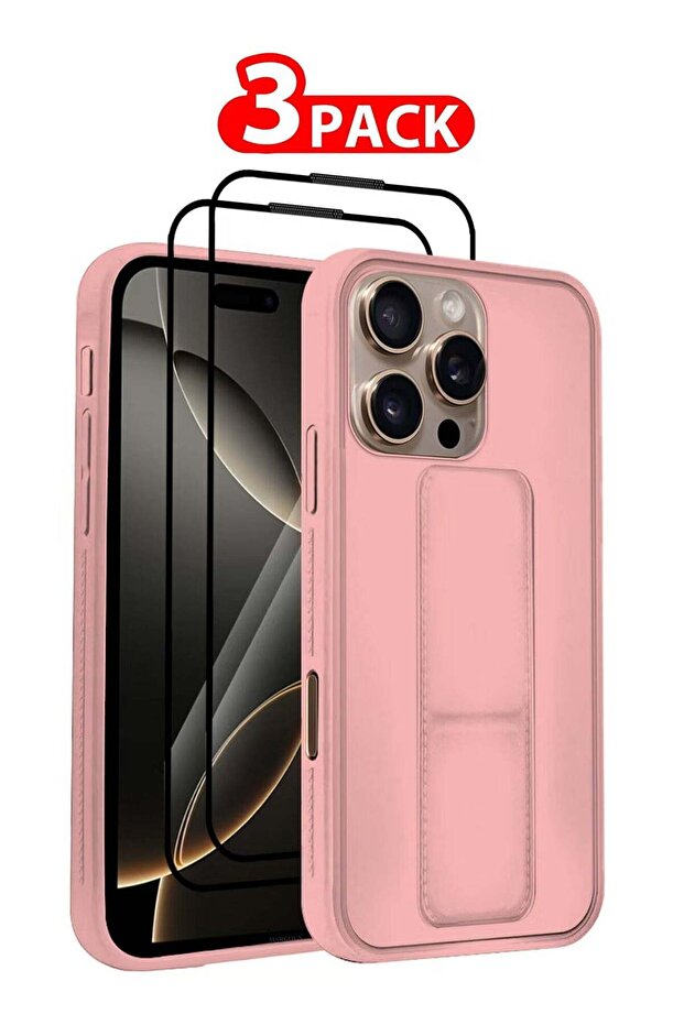 3-Pack Premium PU Leather Case & Screen Protectors for iPhone 16 Pro Max – Shockproof, Anti-Scratch,