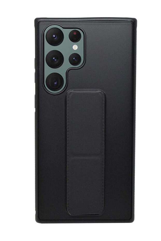 Galaxy S23 Ultra Case Fully Covered With Finger Grip Stand Holder Anti Slip Shockproof Protective Ca