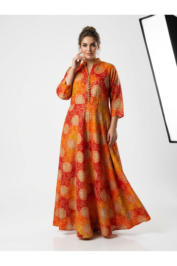 Rochie eleganta din bumbac si matase - 1