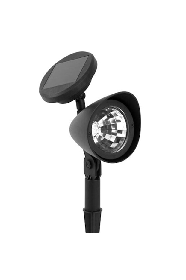 Lanterna solară neagră cu proiector 32cm - 1
