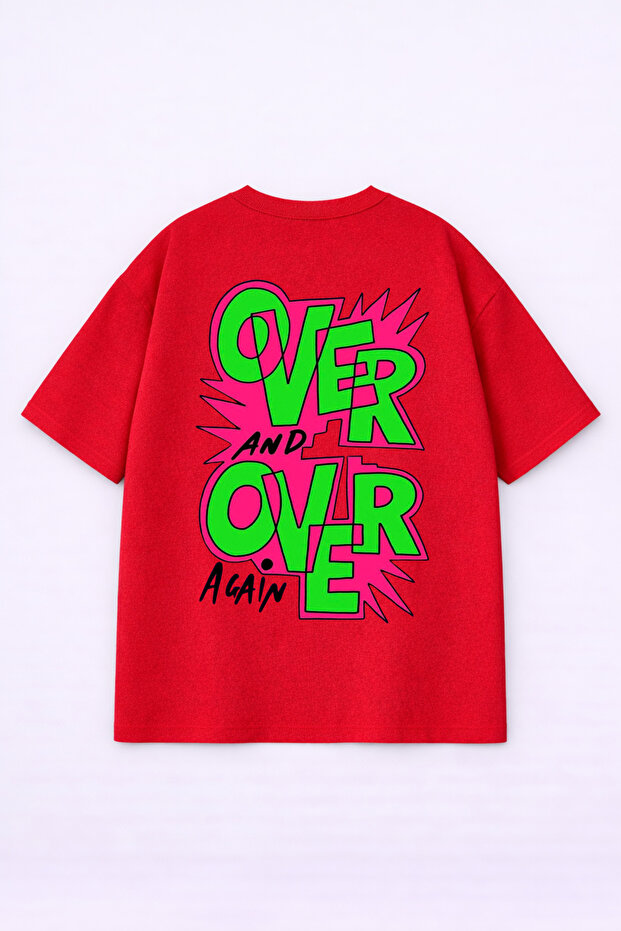 Unisex Oversize T-Shirt 100% Cotton Printed T-Shirt Comfortable Fit Daily Stylish Combination