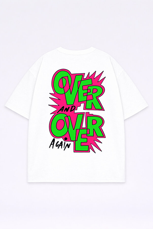 Unisex Oversize T-Shirt 100% Cotton Printed T-Shirt Comfortable Fit Daily Stylish Combination