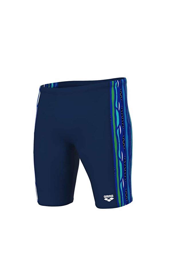 M Stripes Swim Jammer Navy-Blue Multi