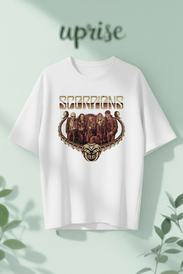 Scorpions Printed Cotton Oversize T-Shirt
