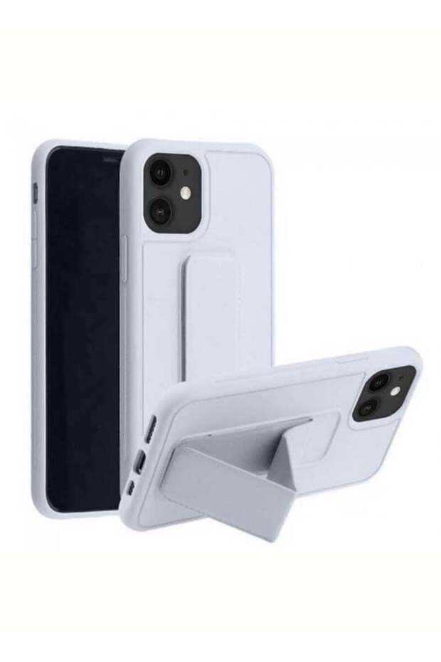 Protective Case with Finger Ring for Apple iPhone 11 Gray
