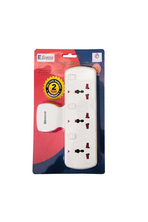 3-Way Socket, White, WT03S
