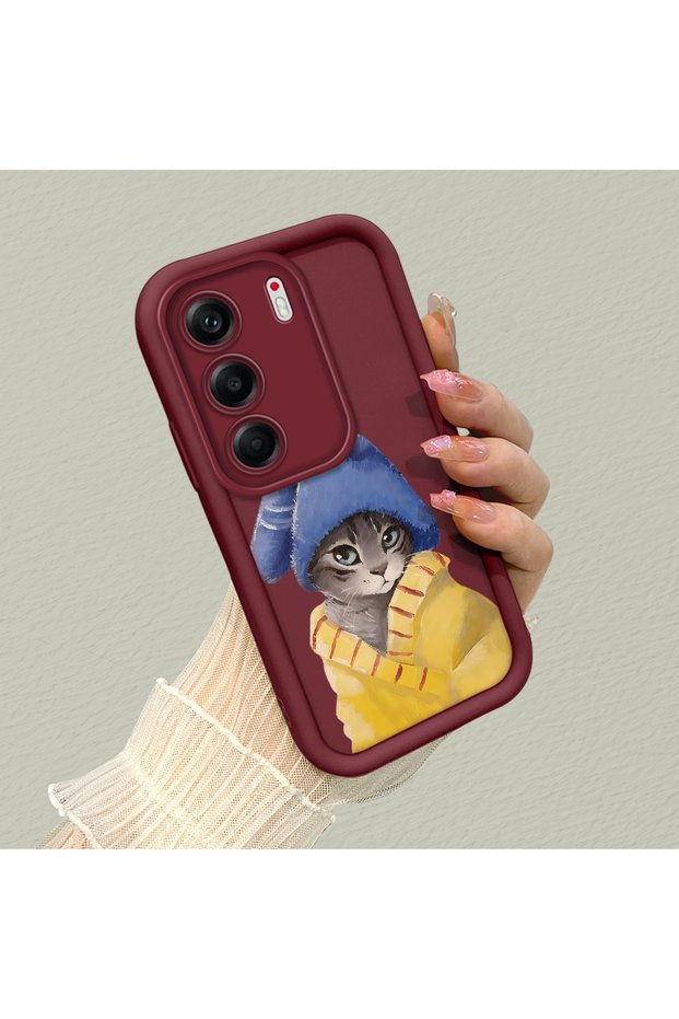 Tecno Camon 40 Compatible Elegant Cat Pattern High Quality Silicone Phone Case.