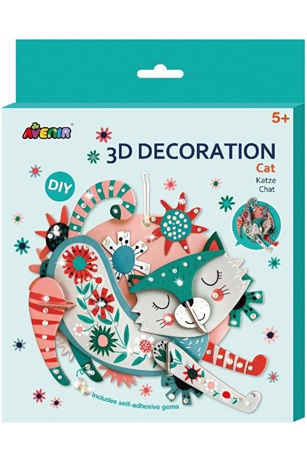 Avenir: 3D Decoration Kit Cat AVPZ215070