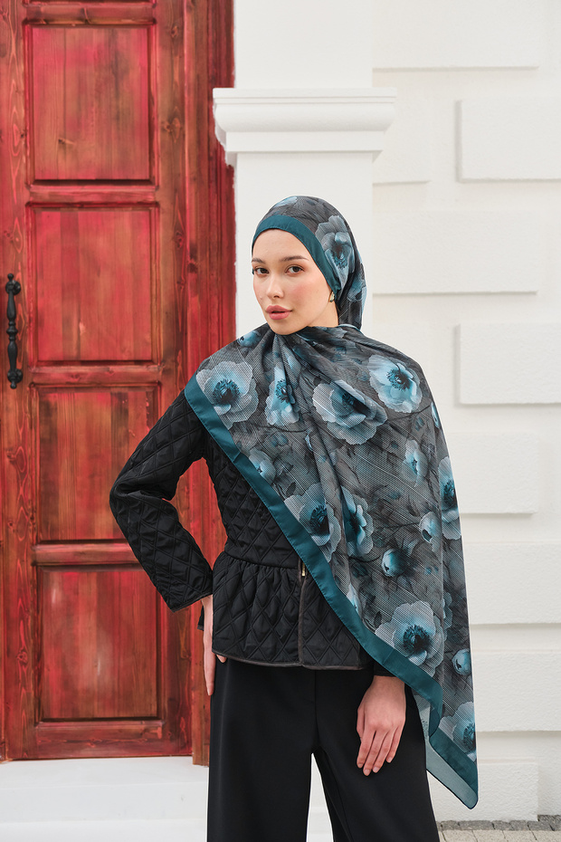 Spring Series Patterned Cotton Soft Shawl Women's Floral Shawl Ps259