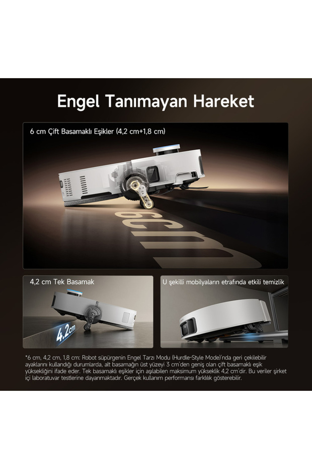 X50 Pro Ultra Complete Robot Süpürge Beyaz, 30.000Pa Emiş Gücü - 5