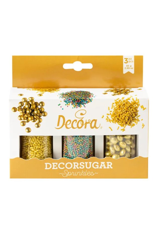 Set decorativ mixt Decora, Auriu și Multicolor, 85g